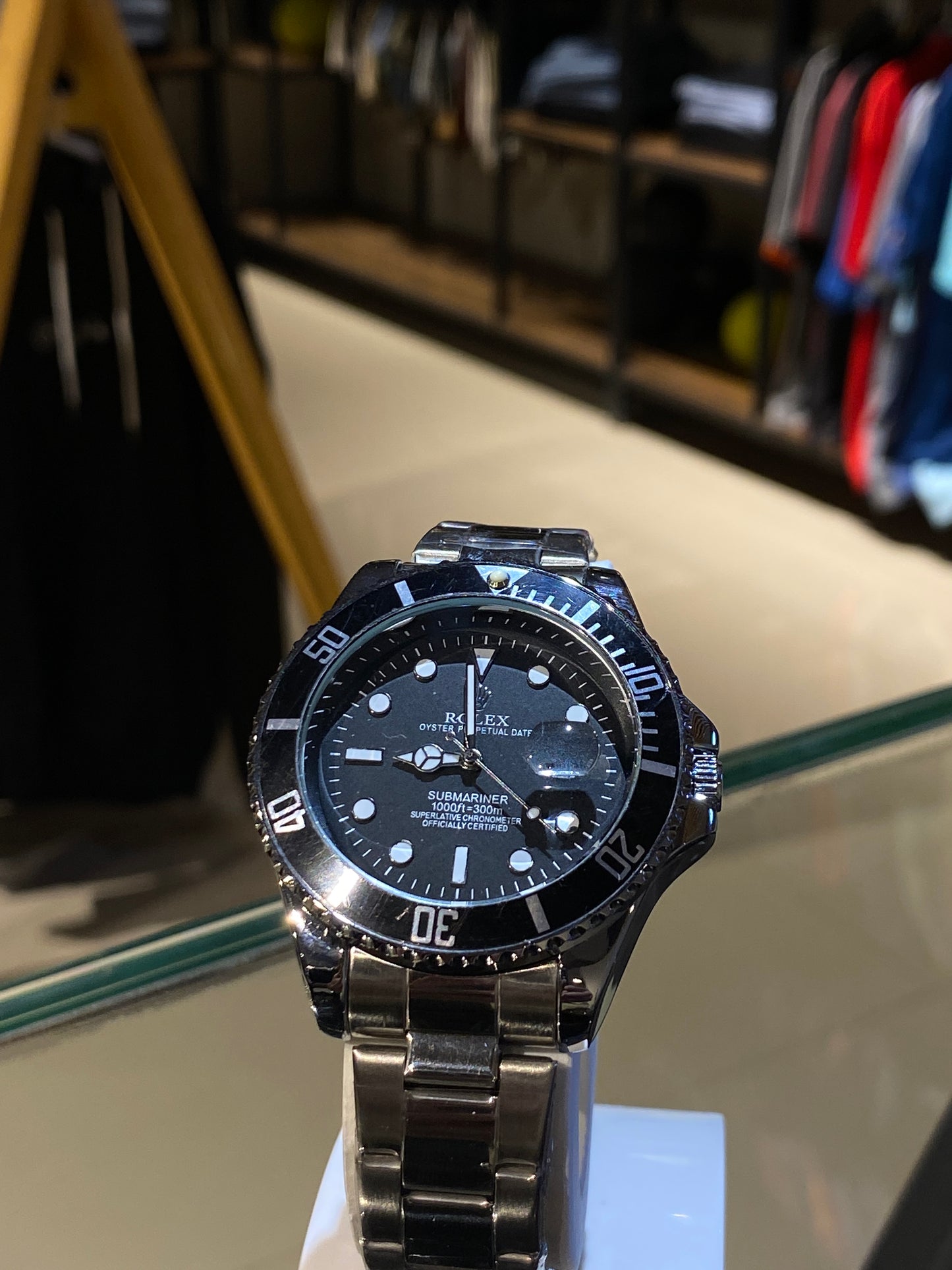 ROLEX (SILVER BLACK DIAL)