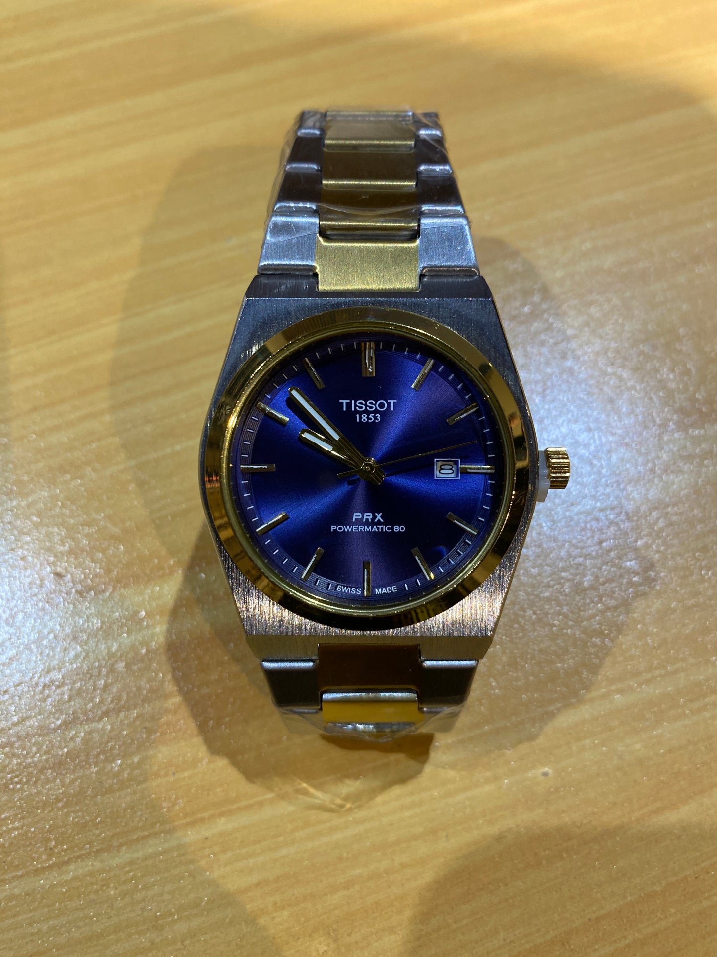 TISSOT PRX 1853 (GOLD BLUE DIAL)