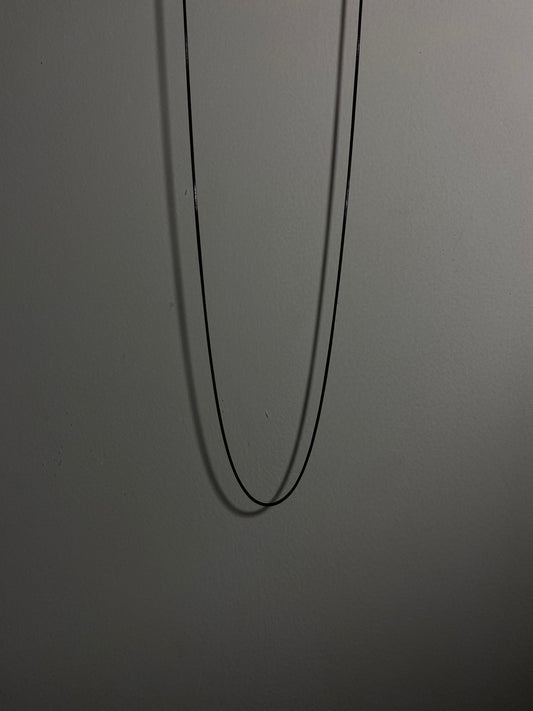 BLACK SNAKE CHAIN (1mm)