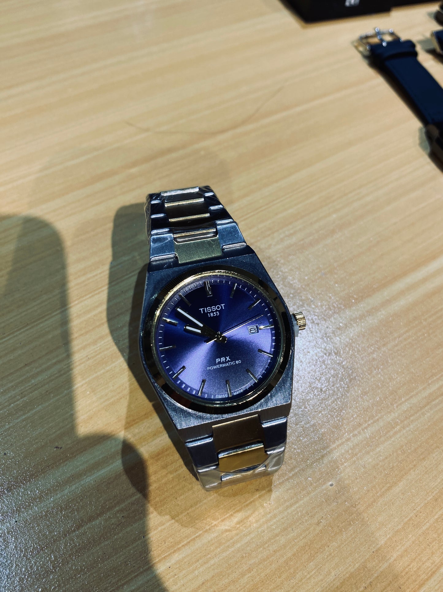 TISSOT PRX 1853 (GOLD BLUE DIAL)