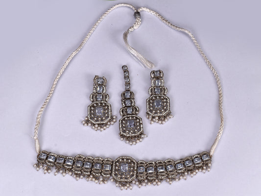 CRUSHED STONE CHOKER SET